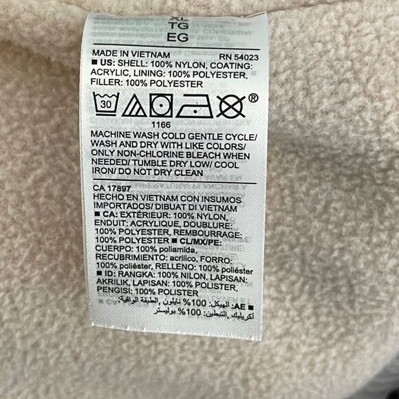 Old Navy Frost Free Puffer Zip Vest Icelandic Mineral Size XL - Picture 12 of 15